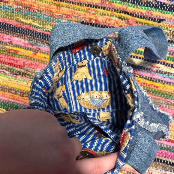 Vintage Handmade Denim Mini Tote Bag – Upcycled Y2K Grunge Vibes - Picture 6 of 6